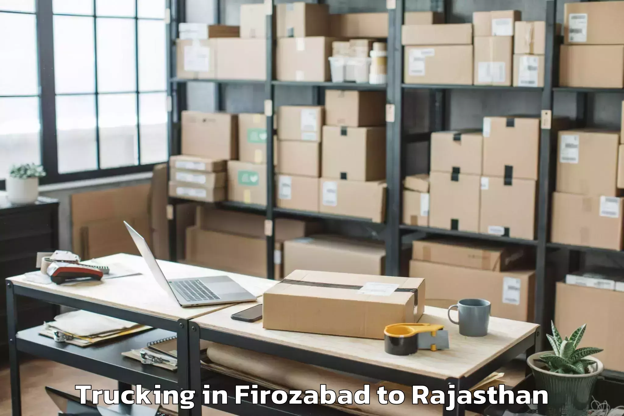 Hassle-Free Firozabad to Lachhmangarh Trucking